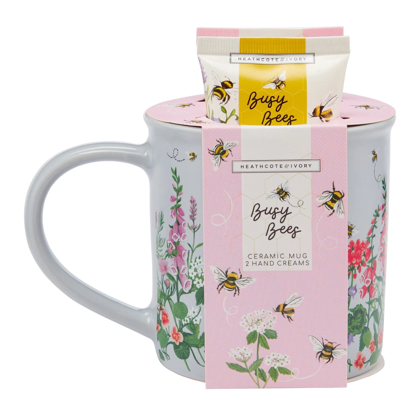 Heathcote & Ivory Zestaw Kremów do Rąk Busy Bees Hand Care Mug Set (2x50ml)