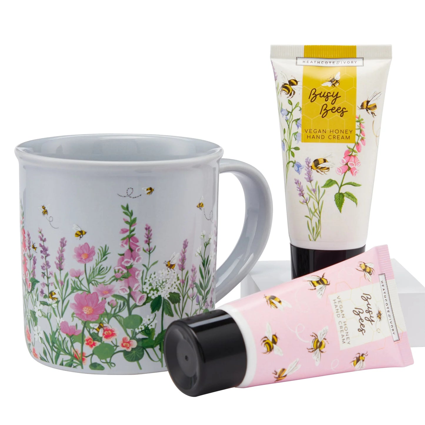 Heathcote & Ivory Zestaw Kremów do Rąk Busy Bees Hand Care Mug Set (2x50ml)