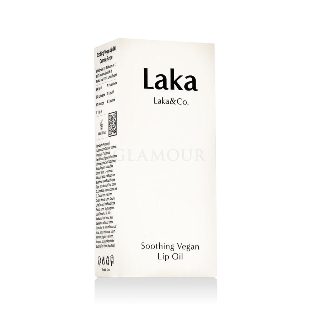 Kojący wegański olejek do ust Laka Soothing Lip Oil Calming Purple (4,5ml)