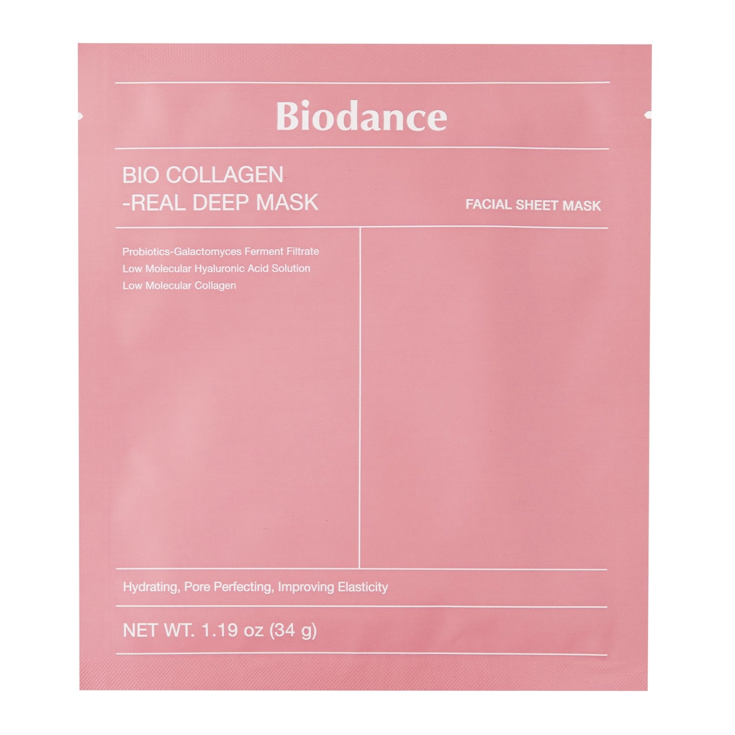 Biodance Kolagenowa Ujędrniająca Maska Hydrożelowa w Płachcie Bio-Collagen Real Deep Mask (1szt / 34g)