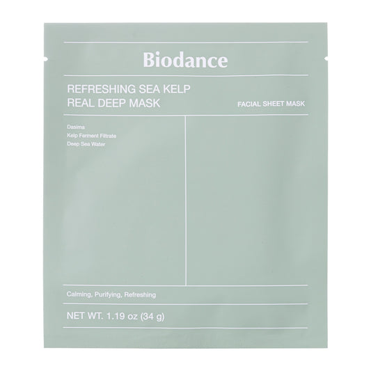 Biodance Kojąco-Nawilżająca Maska w Płachcie Refreshing Sea Kelp Real Deep Mask (1szt / 34g)