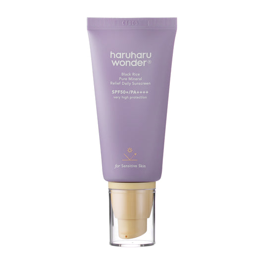 Haruharu Wonder Nawilżający Krem do Twarzy z Filtrem Fizycznym SPF50+ Black Rice Pure Mineral Relief Daily Sunscreen (50ml)