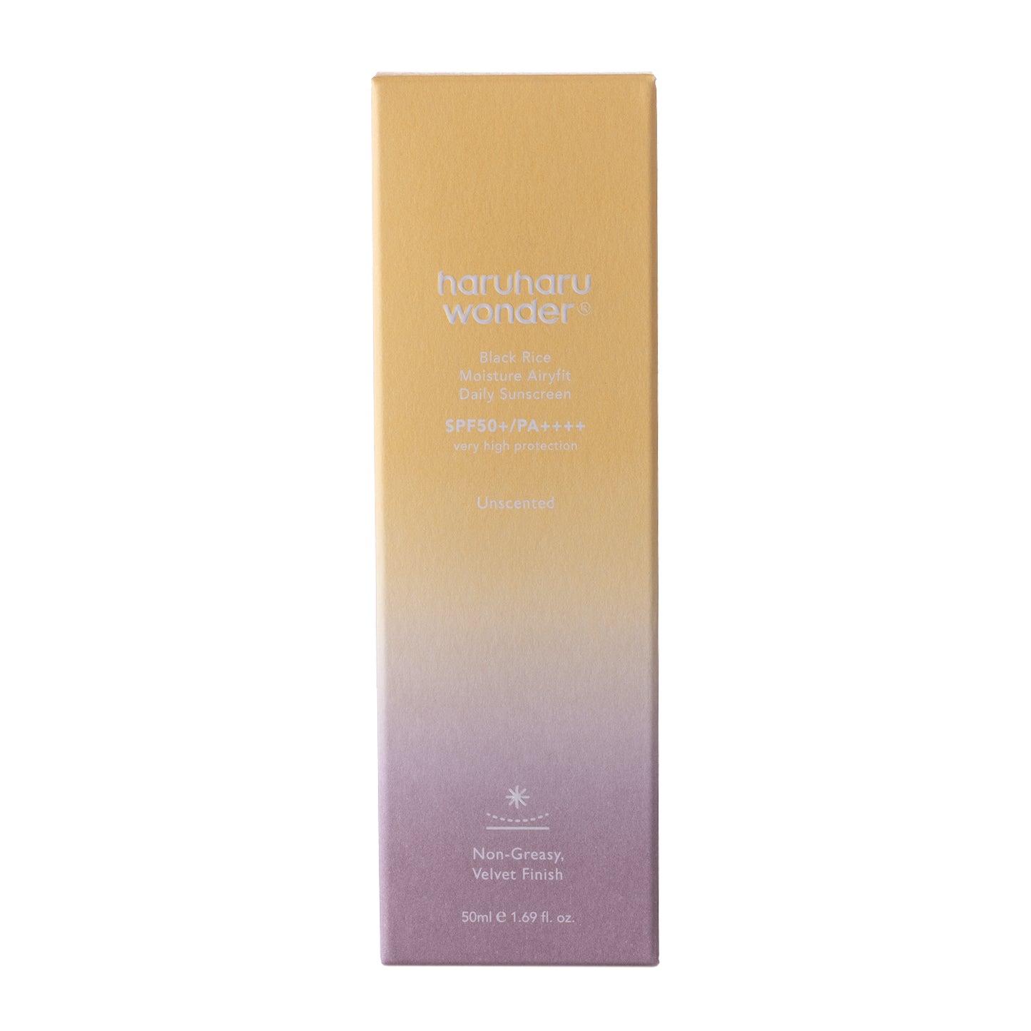 Haruharu Wonder Nawilżający Krem do Twarzy z Filtrem Fizycznym SPF50+ Black Rice Pure Mineral Relief Daily Sunscreen (50ml)